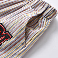 Load image into Gallery viewer, Baby Kid Boys Striped Alphabet Dressy Shorts Wholesale 220531356
