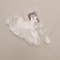 Load image into Gallery viewer, Baby Girls Lace Embroidered Rompers Wholesale 220531364
