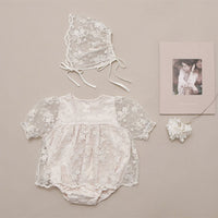 Load image into Gallery viewer, Baby Girls Lace Embroidered Rompers Wholesale 220531364

