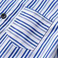 Load image into Gallery viewer, 2 Pieces Set Baby Kid Boys Dressy Striped Bow Shirts And Solid Color Rompers Wholesale 22053140
