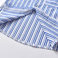 Load image into Gallery viewer, 2 Pieces Set Baby Kid Boys Dressy Striped Bow Shirts And Solid Color Rompers Wholesale 22053140
