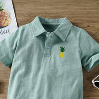 Load image into Gallery viewer, Kid Boys Fruit Embroidered Polo Shirts Wholesale 220531416
