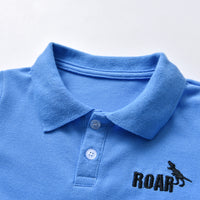 Load image into Gallery viewer, 2 Pieces Set Baby Kid Boys Dinosaur Embroidered Polo Shirts And Pants Wholesale 22053142
