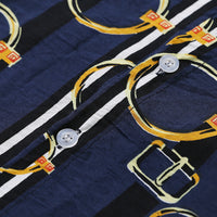 Load image into Gallery viewer, 2 Pieces Set Kid Boys Dressy Cartoon Bow Print Shirts And Solid Color Rompers Wholesale 220531426
