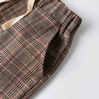 Load image into Gallery viewer, 2 Pieces Set Baby Kid Boys Dressy Solid Color Bow Shirts And Checked Jumpsuits Wholesale 22053143
