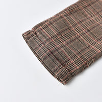 Load image into Gallery viewer, 2 Pieces Set Baby Kid Boys Dressy Solid Color Bow Shirts And Checked Jumpsuits Wholesale 22053143
