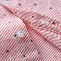 Load image into Gallery viewer, 2 Pieces Set Baby Kid Boys Dressy Striped Star Bow Print Shirts And Solid Color Rompers Wholesale 22053145
