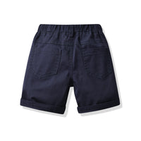 Load image into Gallery viewer, 2 Pieces Set Baby Kid Boys Dressy Striped Star Bow Print Shirts And Solid Color Rompers Wholesale 22053145
