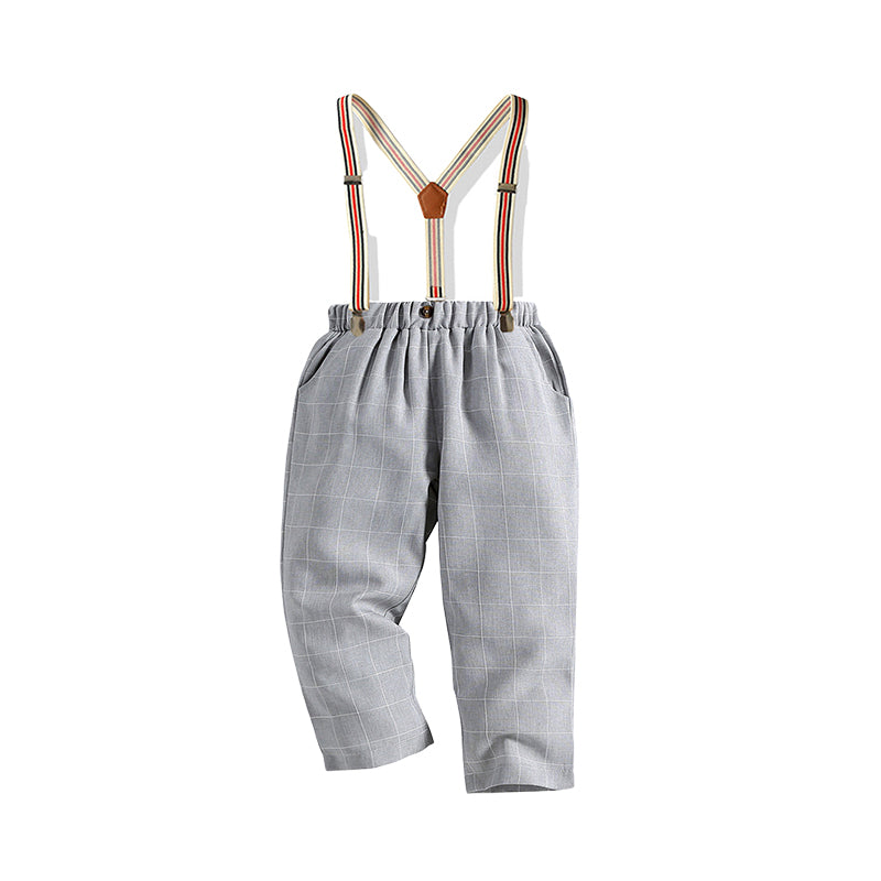 Kid Boys Checked Jumpsuits Wholesale 220531500