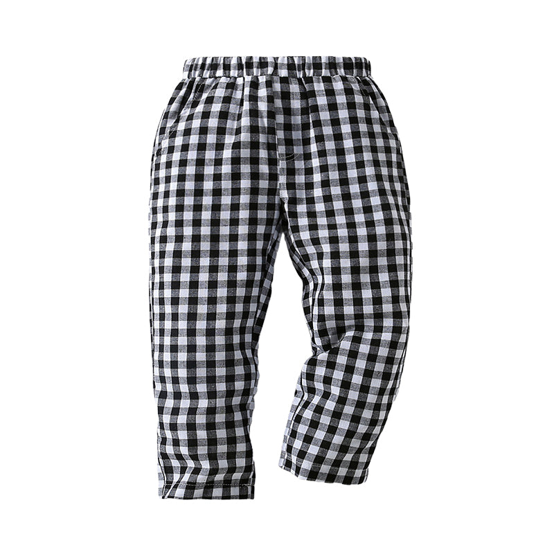 Kid Boys Checked Pants Wholesale 220531503