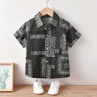Load image into Gallery viewer, 2 Pieces Set Baby Kid Boys Print Shirts And Solid Color Pants Wholesale 220531512
