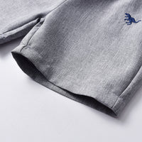 Load image into Gallery viewer, 2 Pieces Set Baby Kid Boys Birthday Party Color-blocking Dinosaur Bow Embroidered Tops And Ribbon Rompers Wholesale 22053154
