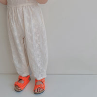 Load image into Gallery viewer, Baby Kid Girls Solid Color Flower Embroidered Jumpsuits Wholesale 220531557
