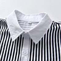 Load image into Gallery viewer, 2 Pieces Set Baby Kid Boys Striped Bow Shirts And Solid Color Rompers Wholesale 220531578
