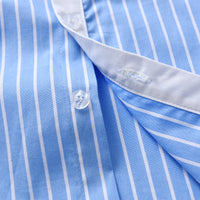 Load image into Gallery viewer, 2 Pieces Set Baby Kid Boys Striped Bow Shirts And Solid Color Rompers Wholesale 220531578
