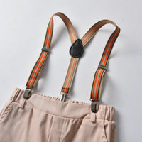 Load image into Gallery viewer, 2 Pieces Set Baby Kid Boys Dressy Flower Bow Print Shirts And Solid Color Rompers Wholesale 220531586
