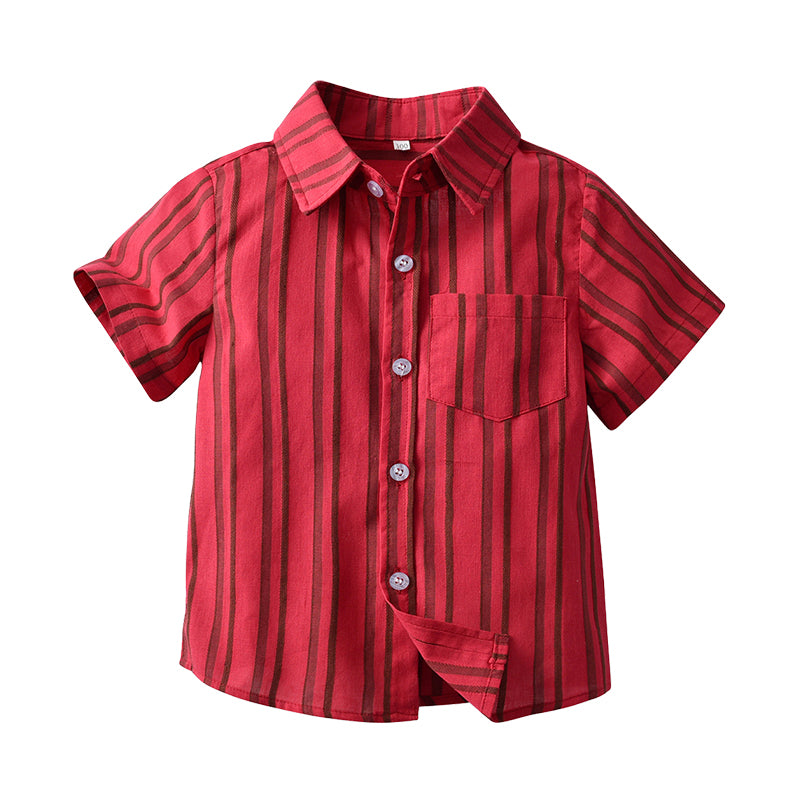 Baby Kid Boys Striped Shirts Wholesale 220531593