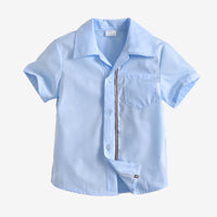 Load image into Gallery viewer, 2 Pieces Set Kid Boys Striped Shirts And Solid Color Shorts Wholesale 220531597
