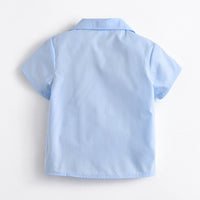 Load image into Gallery viewer, 2 Pieces Set Kid Boys Striped Shirts And Solid Color Shorts Wholesale 220531597
