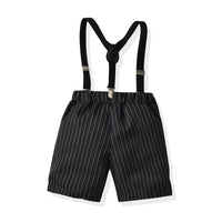 Load image into Gallery viewer, 2 Pieces Set Baby Kid Boys Bow Shirts And Striped Rompers Wholesale 220531601
