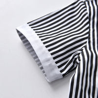 Load image into Gallery viewer, 2 Pieces Set Baby Kid Boys Birthday Party Bow Shirts And Striped Rompers Wholesale 220531610
