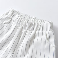 Load image into Gallery viewer, 2 Pieces Set Baby Kid Boys Birthday Party Bow Shirts And Striped Rompers Wholesale 220531611
