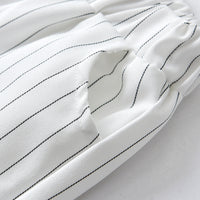 Load image into Gallery viewer, 2 Pieces Set Baby Kid Boys Birthday Party Bow Shirts And Striped Rompers Wholesale 220531611
