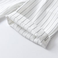 Load image into Gallery viewer, 2 Pieces Set Baby Kid Boys Birthday Party Bow Shirts And Striped Rompers Wholesale 220531611
