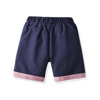 Load image into Gallery viewer, 2 Pieces Set Baby Kid Unisex Color-blocking Bow Shirts And Shorts Wholesale 220531616

