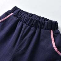 Load image into Gallery viewer, 2 Pieces Set Baby Kid Unisex Color-blocking Bow Shirts And Shorts Wholesale 220531616
