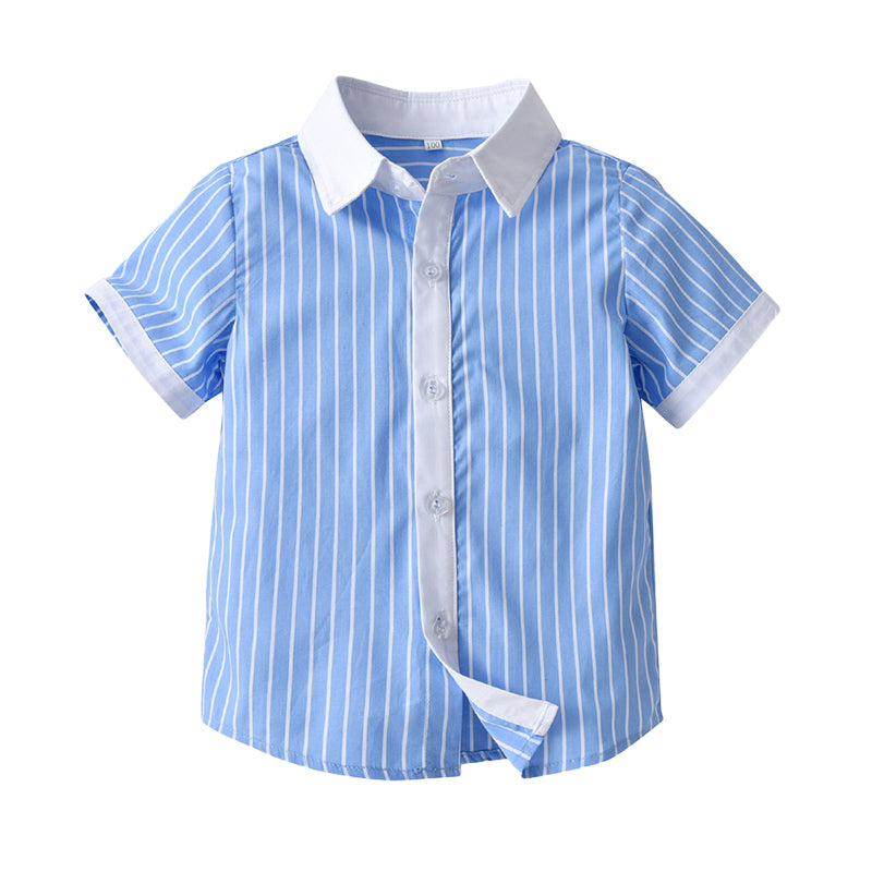 Baby Kid Unisex Striped Shirts Wholesale 220531617