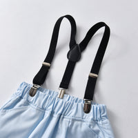 Load image into Gallery viewer, 2 Pieces Set Baby Kid Boys Dressy Striped Bow Shirts And Shorts Suits Wholesale 220531618
