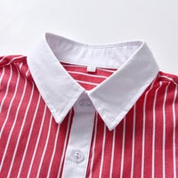 Load image into Gallery viewer, 2 Pieces Set Baby Kid Boys Dressy Striped Bow T-Shirts And Shorts Suits Wholesale 220531620

