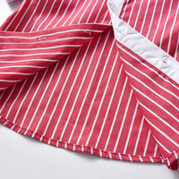 Load image into Gallery viewer, 2 Pieces Set Baby Kid Boys Dressy Striped Bow T-Shirts And Shorts Suits Wholesale 220531620
