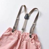 Load image into Gallery viewer, 2 Pieces Set Baby Kid Boys Dressy Striped Bow T-Shirts And Shorts Suits Wholesale 220531620
