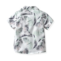 Load image into Gallery viewer, 2 Pieces Set Kid Boys Plant Print Shirts And Shorts Wholesale 220531623
