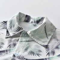 Load image into Gallery viewer, 2 Pieces Set Kid Boys Plant Print Shirts And Shorts Wholesale 220531623
