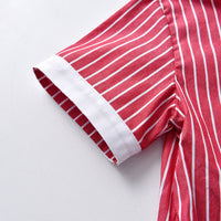 Load image into Gallery viewer, 2 Pieces Set Baby Kid Boys Dressy Striped Bow Shirts And Shorts Suits Wholesale 220531625
