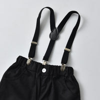 Load image into Gallery viewer, 2 Pieces Set Baby Kid Boys Dressy Striped Bow Shirts And Shorts Suits Wholesale 220531625
