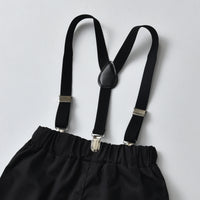 Load image into Gallery viewer, 2 Pieces Set Baby Kid Boys Dressy Striped Bow Shirts And Shorts Suits Wholesale 220531625
