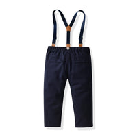 Load image into Gallery viewer, 2 Pieces Set Baby Kid Boys Dressy Solid Color Bow Shirts And Trousers Suits Wholesale 220531630
