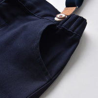 Load image into Gallery viewer, 2 Pieces Set Baby Kid Boys Dressy Solid Color Bow Shirts And Trousers Suits Wholesale 220531630
