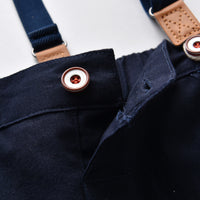 Load image into Gallery viewer, 2 Pieces Set Baby Kid Boys Dressy Solid Color Bow Shirts And Trousers Suits Wholesale 220531630
