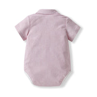 Load image into Gallery viewer, 3 Pieces Set Baby Boys Dressy Striped Rompers Solid Color Rompers And Bow Others accessories Wholesale 22053171
