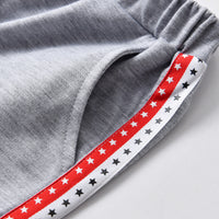 Load image into Gallery viewer, 2 Pieces Set Baby Kid Boys Sports Solid Color Print T-Shirts Color-blocking And Star Shorts Wholesale 22053175

