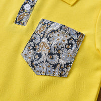 Load image into Gallery viewer, 2 Pieces Set Baby Kid Boys Dressy Color-blocking Polo Shirts And Rompers Wholesale 22053181
