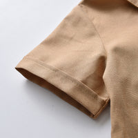 Load image into Gallery viewer, 2 Pieces Set Baby Kid Boys Dressy Solid Color Bow Shirts And Rompers Wholesale 22053182
