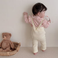Load image into Gallery viewer, Baby Kid Girls Lace Muslin&amp;Ribbed Jumpsuits Wholesale 22053184
