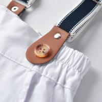 Load image into Gallery viewer, 2 Pieces Set Baby Boys Dressy Striped Rompers And Solid Color Rompers Wholesale 22053188
