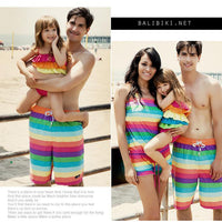 Load image into Gallery viewer, Girls Color-blocking Rainbow Beach Rompers Swimwears Wholesale 22060201
